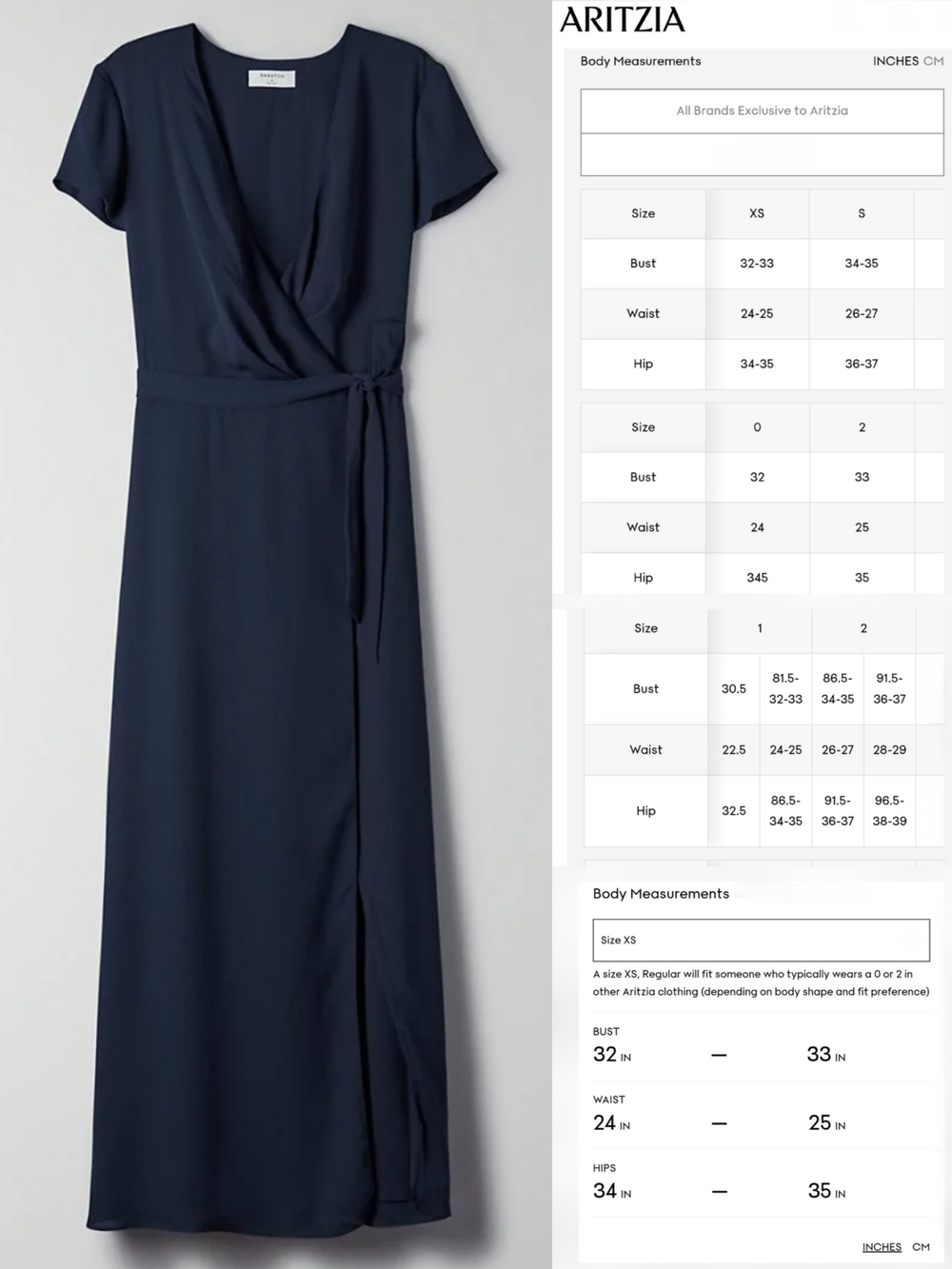 Aritzia Babaton Lexia Short Sleeve Chiffon Wrap Maxi Dress - Picture 15 of 16